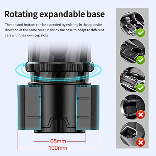 Sinotrack 2 In 1 Multifunctional Car Cup Holder Expander Adjustable And Stable Dual Cup Holder With Compass Vehicle Drink Cup Adapter For Most Car Truck #TOP3