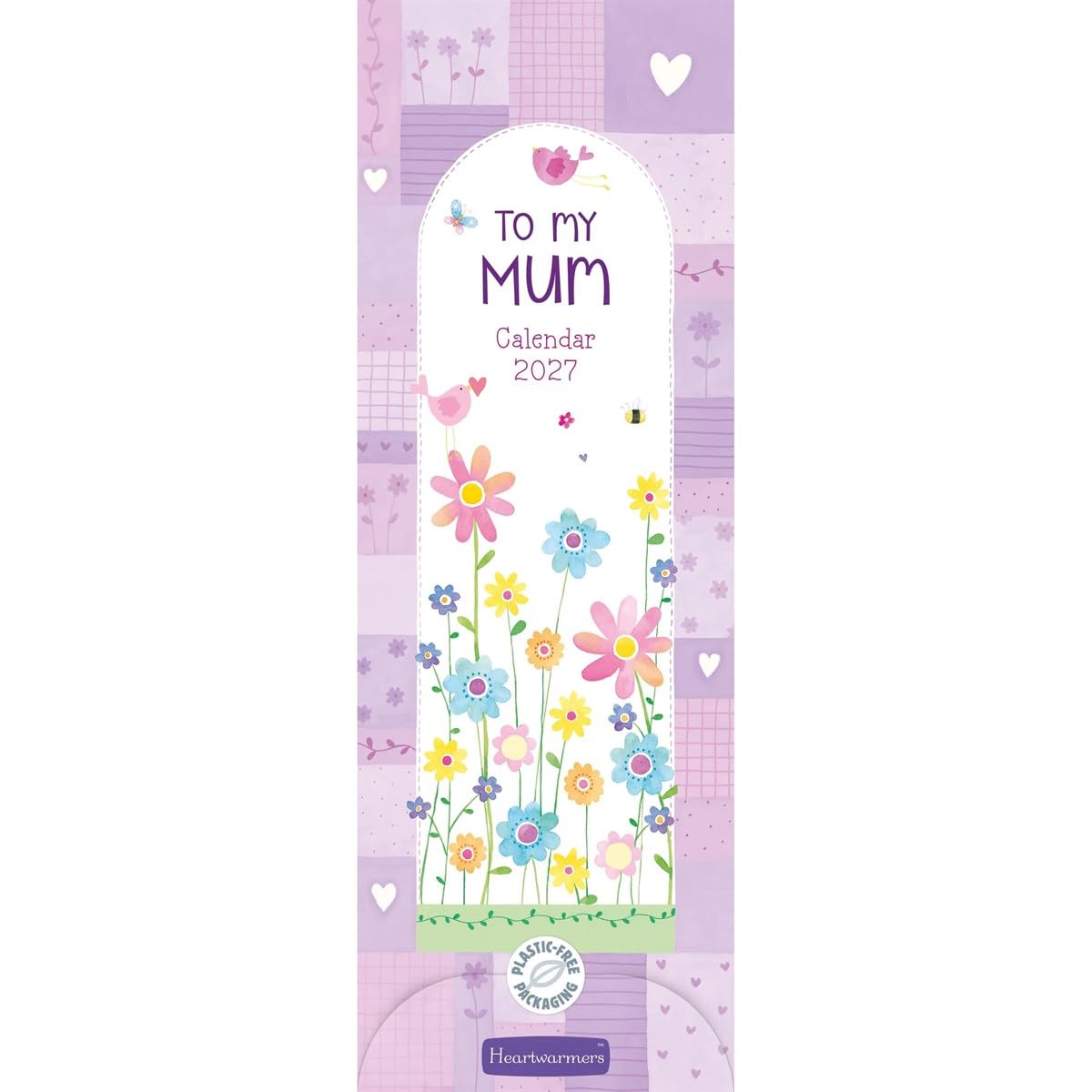 Carousel Worldwide To My Mum Heartwarmers 2027 Slim Wall Calendar, 12-Month Calendar, Loving Quotes & Illustrations
