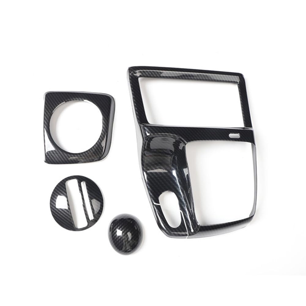 SZFKACCESS for at Version Honda Civic 2006 2007 2008 2009 2010 2011 Carbon Fiber ABS Center Console Gear Shift Cover Trim Frame with/Without Cover (Without Cover Model)