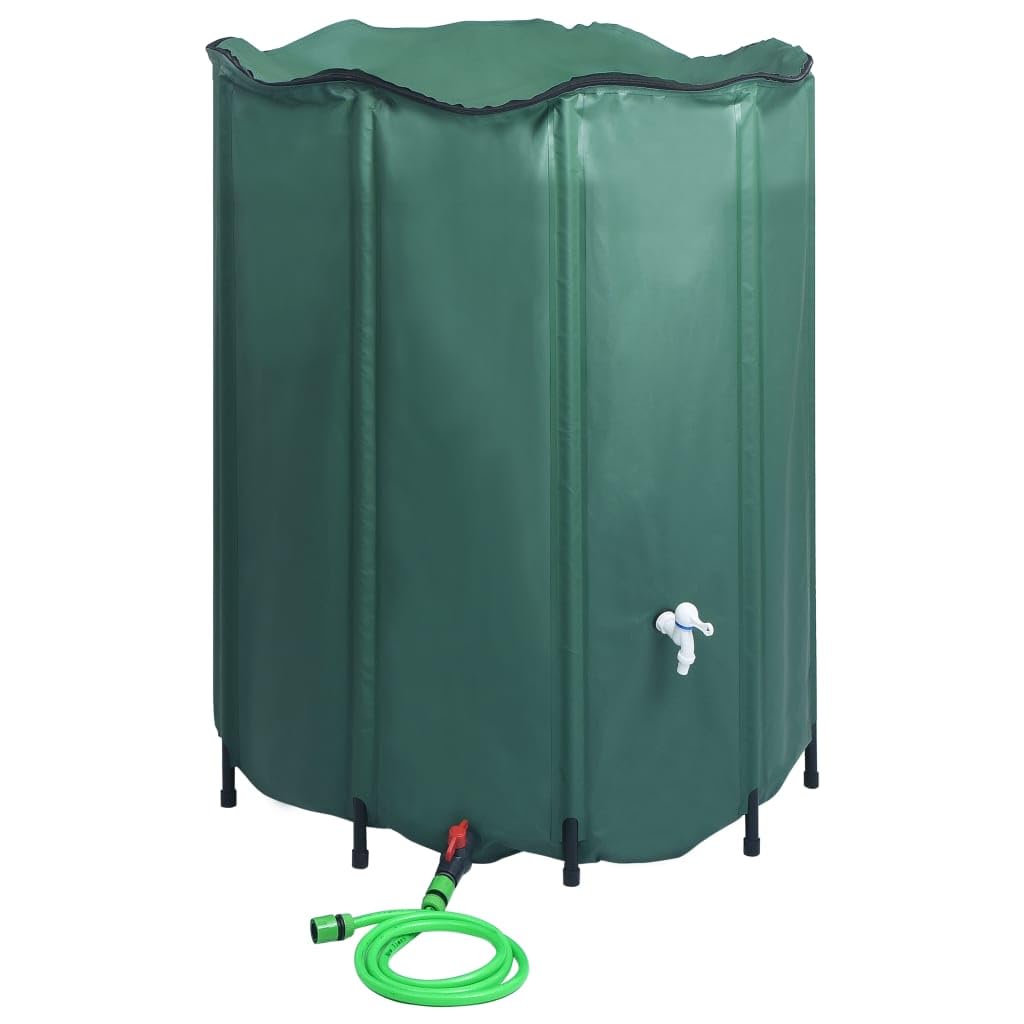 Depósito de Agua de Lluvia Plegable con espita 1000 L, Casa y jardín Jardín Sistemas de riego, Verde, 7.12kg