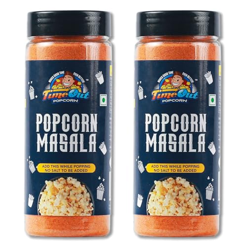 Image of Time Out Popcorn Cooking Masala | Multi-Purpose Popcorn Cooking Masala | Premium Popcorn & Snack Flavoring | No Trans Fat | Pack of 2 (Pack of 2)
