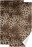 COVASA Brown Leopard Hand Towels for Bathroom,2 Pack Black Cheetah Kitchen Towels 14'x28' Soft Absorbent Wild Savannah Animal Print Bath Towels Decorative Bathroom Towels for Guest,Face,Shower,Gym