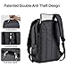 kopack Laptop Backpack,15.6IN Slim Backpack for Men/Women,Guard Against Theft Small Computer Backpack With USB Charging Port,Durable College/Business Backpack Dark Gray