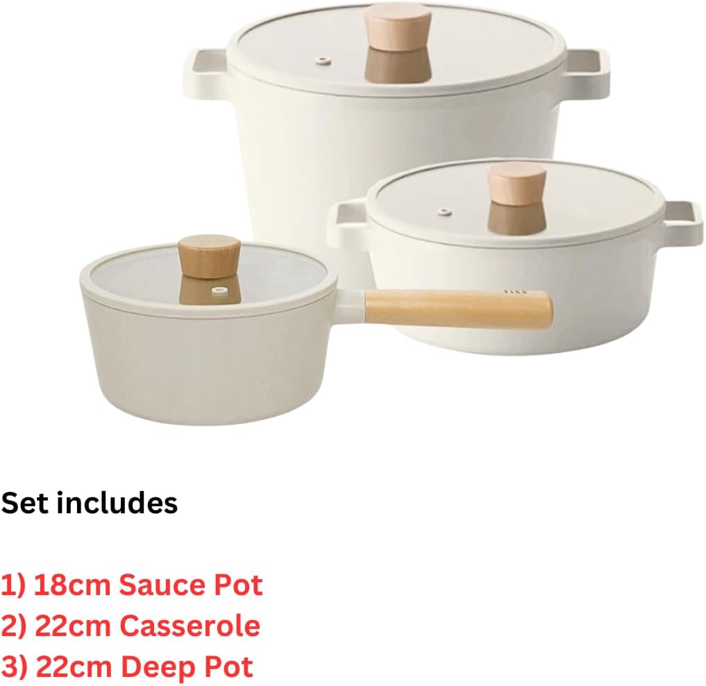 Neoflam FIKA Piece Kitchen Nonstick Cookware Pot Algeria Ubuy