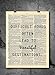 Difficult Roads Quote Dictionary Art Print - Vintage Dictionary Print 8x10 inch Home Vintage Art Wall Art for Home Decor Wall Decorations For Living Room Bedroom Office Ready-to-Frame