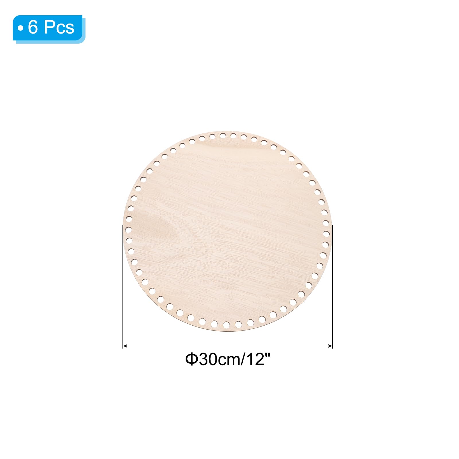 PATIKIL 12" Diameter Crochet Basket Bottom - Image 2