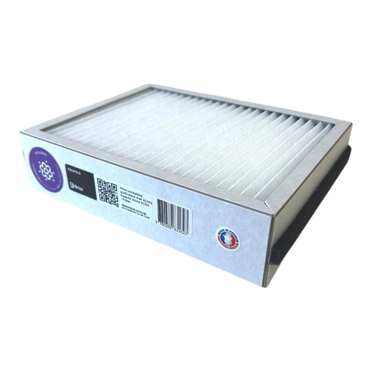 BRIZZ – Filtro compatible purificador de aire ALDES InspirAir Home SC150 – Tipo de filtración: Polen