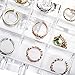 yarlung Acrylic Jewelry Storage Box Earring Holder with 5 Drawers, 120 Grids Jewelry Organizer Tray Clear Ring Display Case for Beads, Nail Tips, Women Girls, Birthday Gift