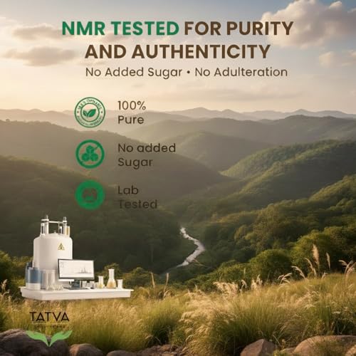 Image of Raw Multi Flora Honey 300g | Glass Jar | Free Wooden Dipper | NMR Tested & Pure | Unprocessed & Unpasteurized | Healthy Sugar Alternative | Shivalik Hills | Tatva Healthcare