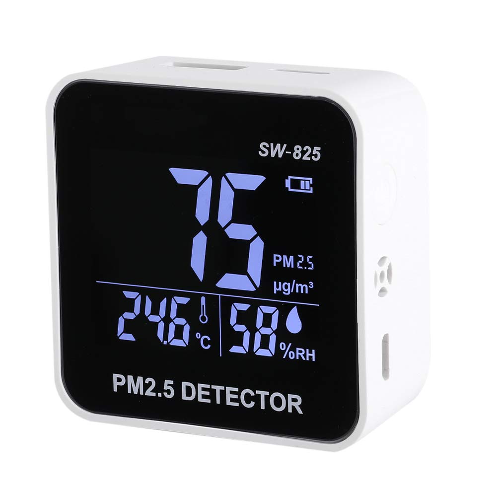 Mini Detector de Calidad del Aire de Bolsillo PM2.5 con Pantalla LED Digital para Uso en el Hogar, Oficina, Automóvil, Liviano