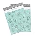 Inspired Mailers Poly Mailers 10x13 Silver Snowflakes – Pack of 100 – Unpadded Shipping Bags