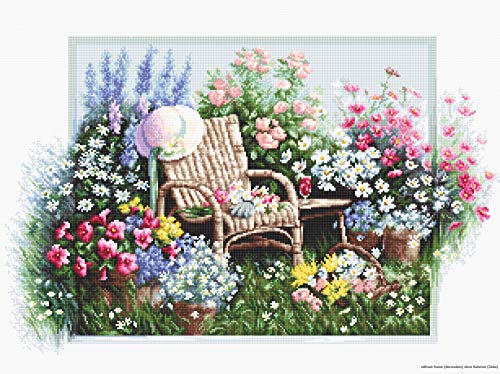 LUCAS Cross Stitch kit, Cotton, Multicoloured, 43x28cm