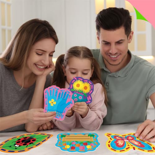 Image of Kids Lacing Cards, 9 PCS Double-sided Garden-themed S Cards with 9 Laces