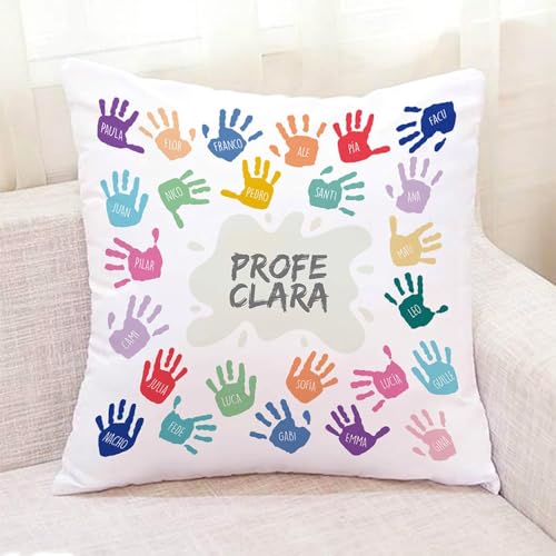 Variante de Transparent Gift cojines personalizados con nombres