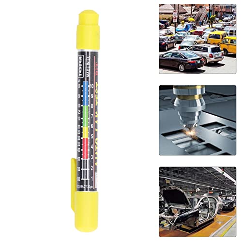 lvifloae Paint Thickness Tester, Pen Type Waterproof Paint Coating Tester, Car Body Damage Detector, Paint Thickness Tester, Car Coating Test Pen Tip for Automobile