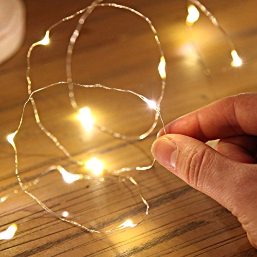 Image of XERGY Battery Powered Copper Wire LED String Lights for Bedroom, Wedding, Diwali (5 M, 50 LEDs, Warm White) Christmas Tree Decoration Lights Festival ladi Rice Light