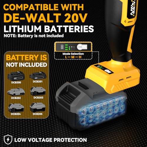 Image of Cordless Drywall Cut-Out Tool for Dewalt 20V Battery, 3 Speed Adjustable Brushless Rotary Saw with Up to 30000 RPM, Compact Spiral Saw Kit for Cutting Wood Drywall,Sheetrock,Wood, (Bare Tool Only)