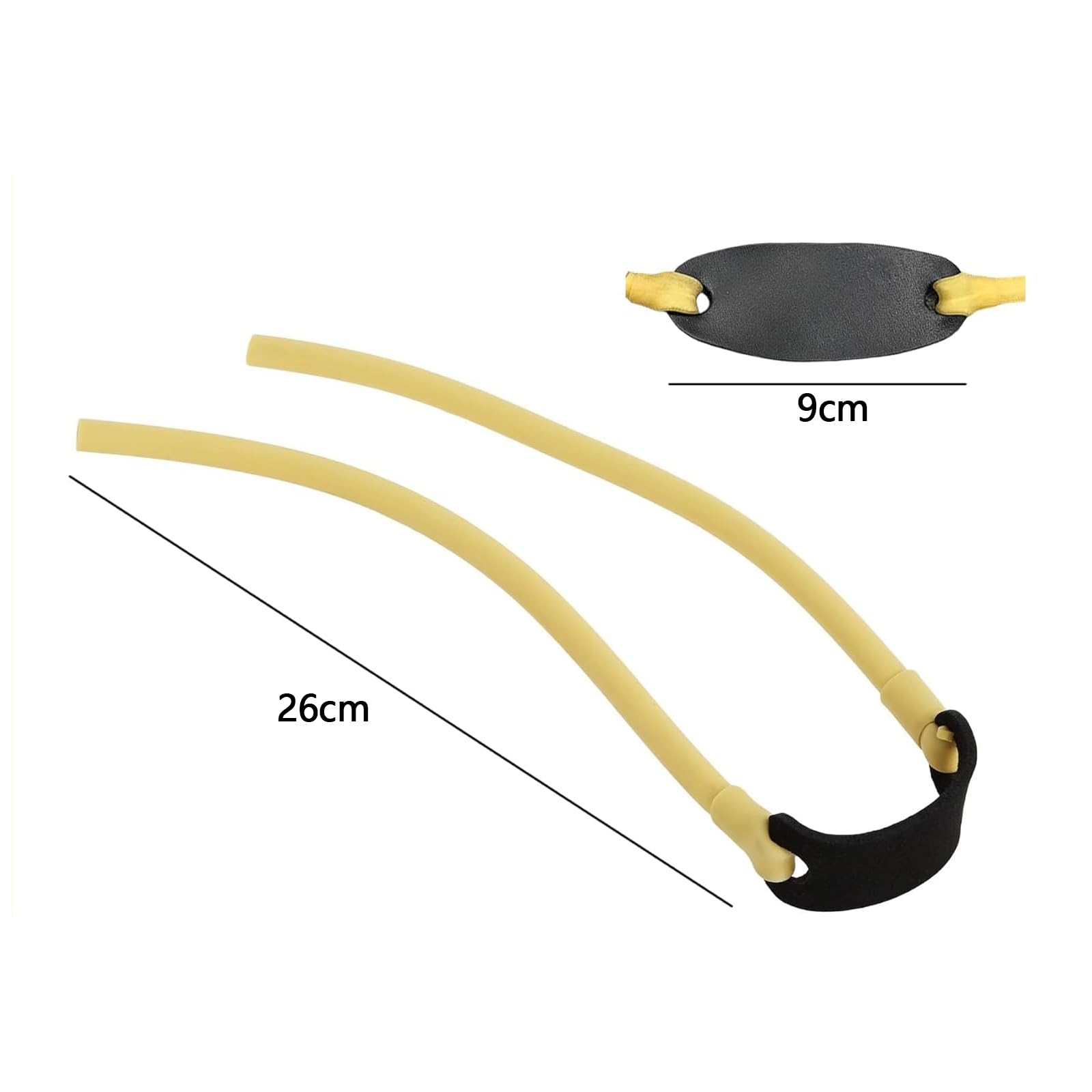 Vauki 4 Piezas de Goma para tirachinas, elástico Potente para Adultos, Accesorios para Caza, Correas elásticas reforzadas para una Durabilidad Ajustable