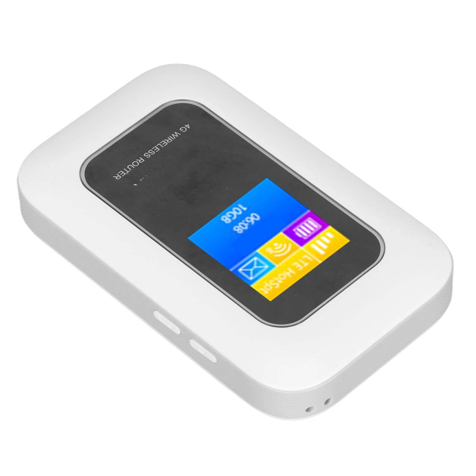 Mini Enrutador Portátil Desbloqueado con Punto de Acceso WiFi Móvil 4G LTE con Ranura para Tarjeta SIM y SD, Acceso a Internet de Alta Velocidad, Diseño Compacto para Viajes, Admite 10