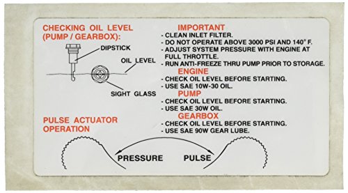 Autocollant d'instructions Ridgid 66142 sticker adhésif de signalisation pour atelier