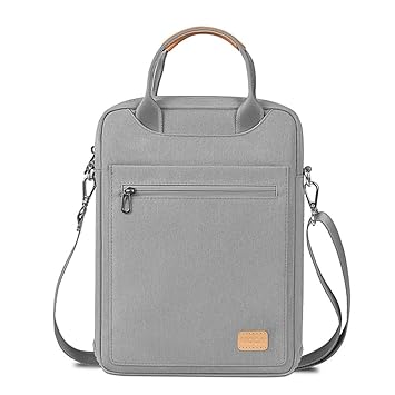 MOCA Unisex 12.9-13 Inch Laptop Tablet Sleeve Case,Briefcase Shoulder Bag For Macbook Air 13.6,Ipad Pro 13 (M4),Ipad Air 13 (M2),Macbook Air 13,Macbook Pro 13 (Grey,13 Inch)