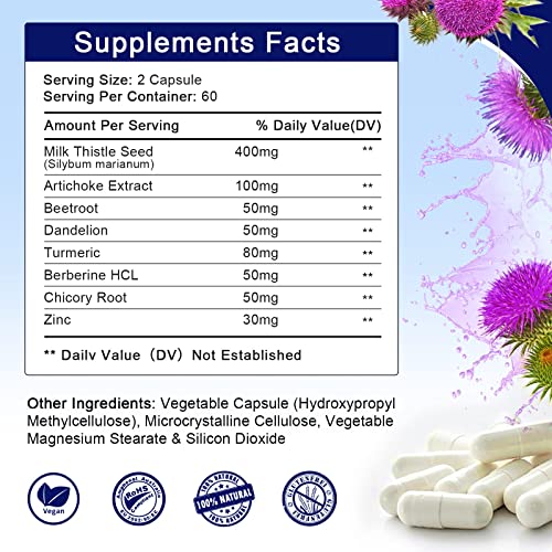 Liposmal Glutathione Capsules With Liver Support Capsules, Super Antioxidant, Detox & Cleanse, Immune Health Support, Liver Cleanse Detox & Repair, Milk Thistle Extract #TOP4