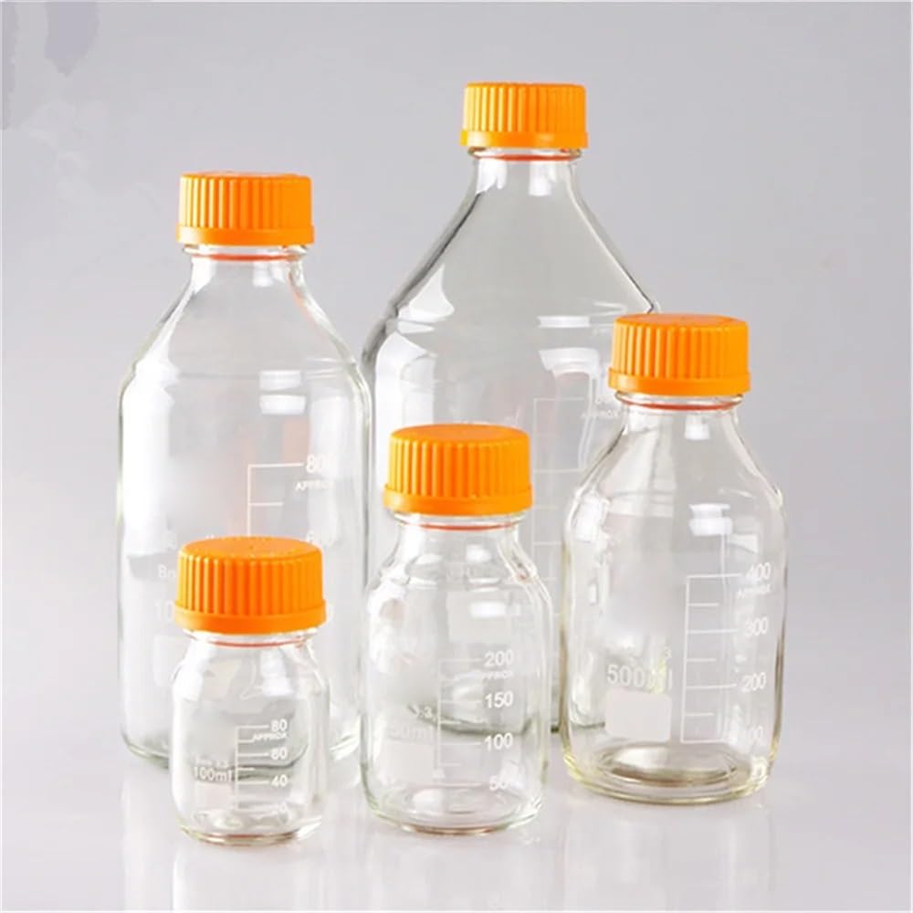 Flaschensets 3.3 Laborglas Borosilikat GL45 Orange Schraubverschluss(250ml)