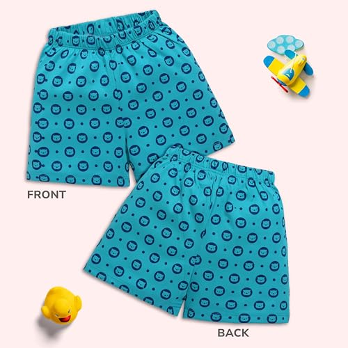Image of LuvLap Baby Boys & Girls Regular Fit 100% Cotton Shorts Pack of 6
