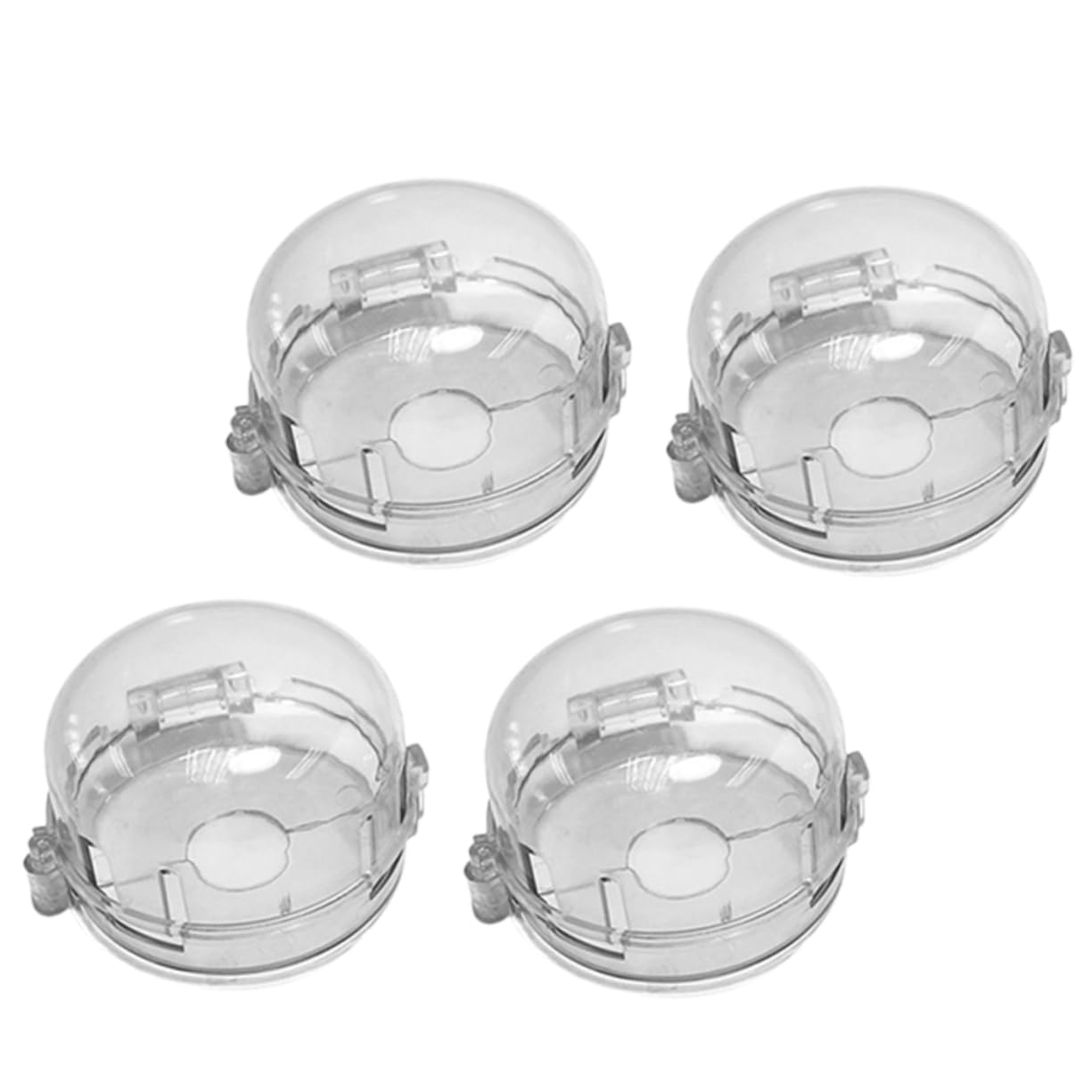Totority 4Pcs Gas Cooker Safety Cover Stove Knob Protector Heat Resistant Grease Prevents Accidental Gas Leaks Compatible with Hobs Ovens