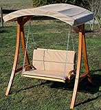ASS Design Hollywoodschaukel Gartenschaukel Hollywood Schaukel aus Holz - 5