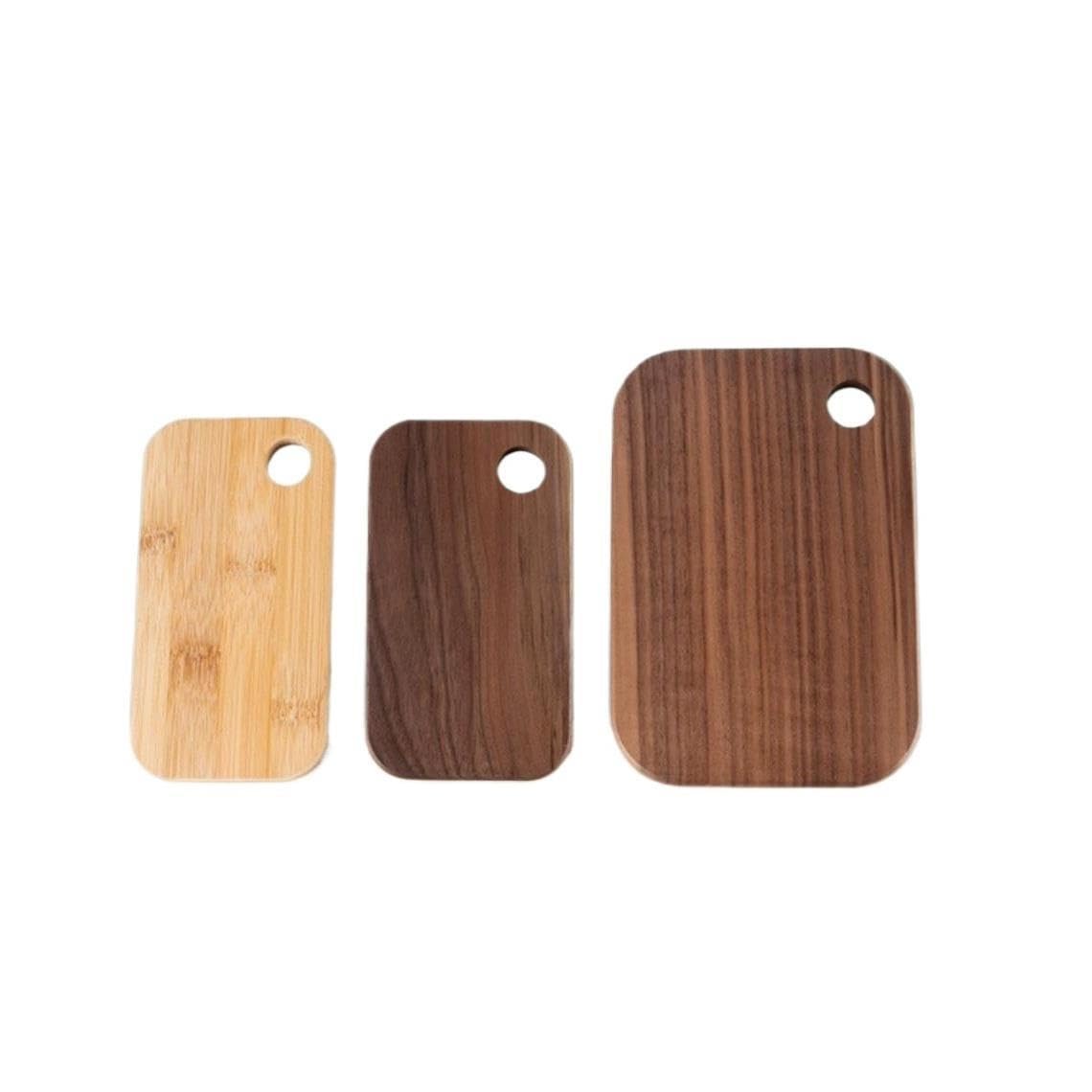 Tabla de Cortar portátil Madera Nogal, picado Frutas Doble Cara