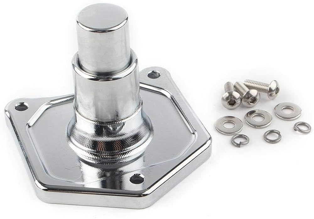 FSFY Solenoid Cover Starter Push Button Chrome for Harley