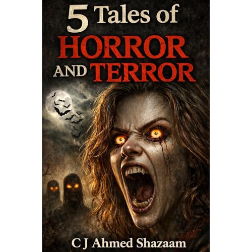 5 Tales of Horror and Terror Audiolibro Por C J Ahmed Shazaam arte de portada