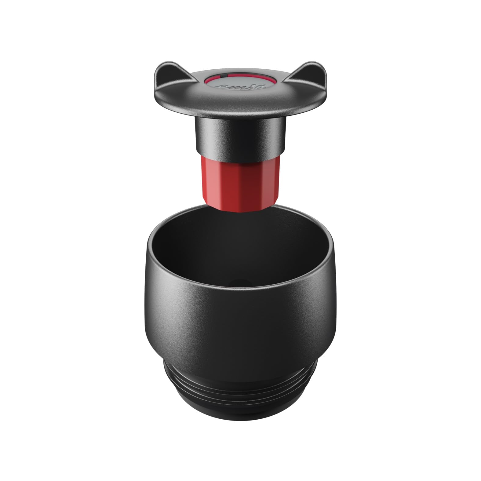 Emsa Travel Mug Waves Grande Isolierbecher N20121 | 0,5 L | bis zu 6h heiß und 12h kalt | 100% dichter Thermobecher | 360°-Trinköffnung | Quick-Press-Verschluss | Kaffee to Go | Puderblau