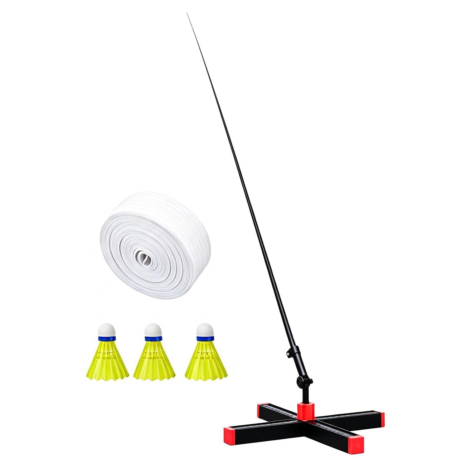Attrezzo Da Allenamento Badminton Strumento Auto-Esercizio Rimbalzo | Supporto Per L'Auto-Allenamento Al Badminton Per Donne Uomini Ragazzi Uso Interno Esterno Casa E Giardino