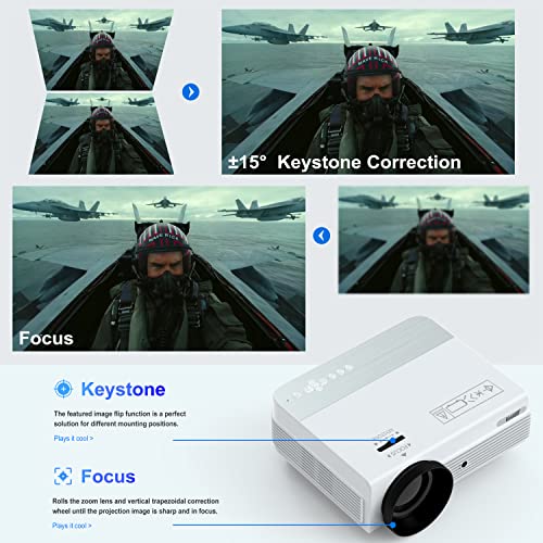 projector 4k with wifi and bluetooth supported native 1080p12000 lumen outdoor movie projector with 120 screen phone video projector compatible with iosandroidtv stickwinps5