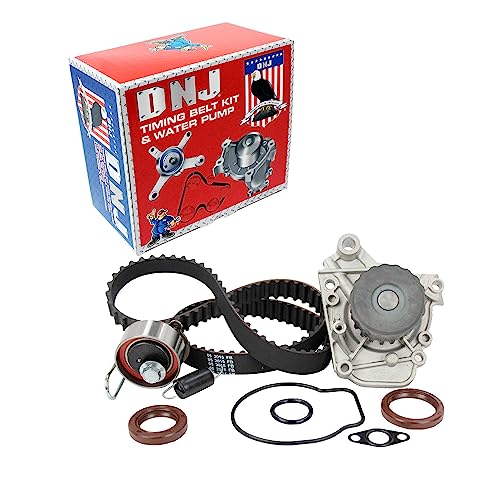 DNJ TBK220WP Timing Belt Kit with Water Pump for 2001-2005 Honda Civic 1.7L L4 16V SOHC 1668cc
