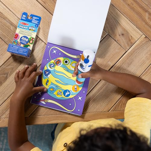 Melissa & Doug Sticker Wow!™ Astronaut Bundle: 24-Page Activity Book, Refillable Sticker Stamper, Mini Pad, 500 Stickers, Arts and Crafts for Kids Ages 3+ - image 8