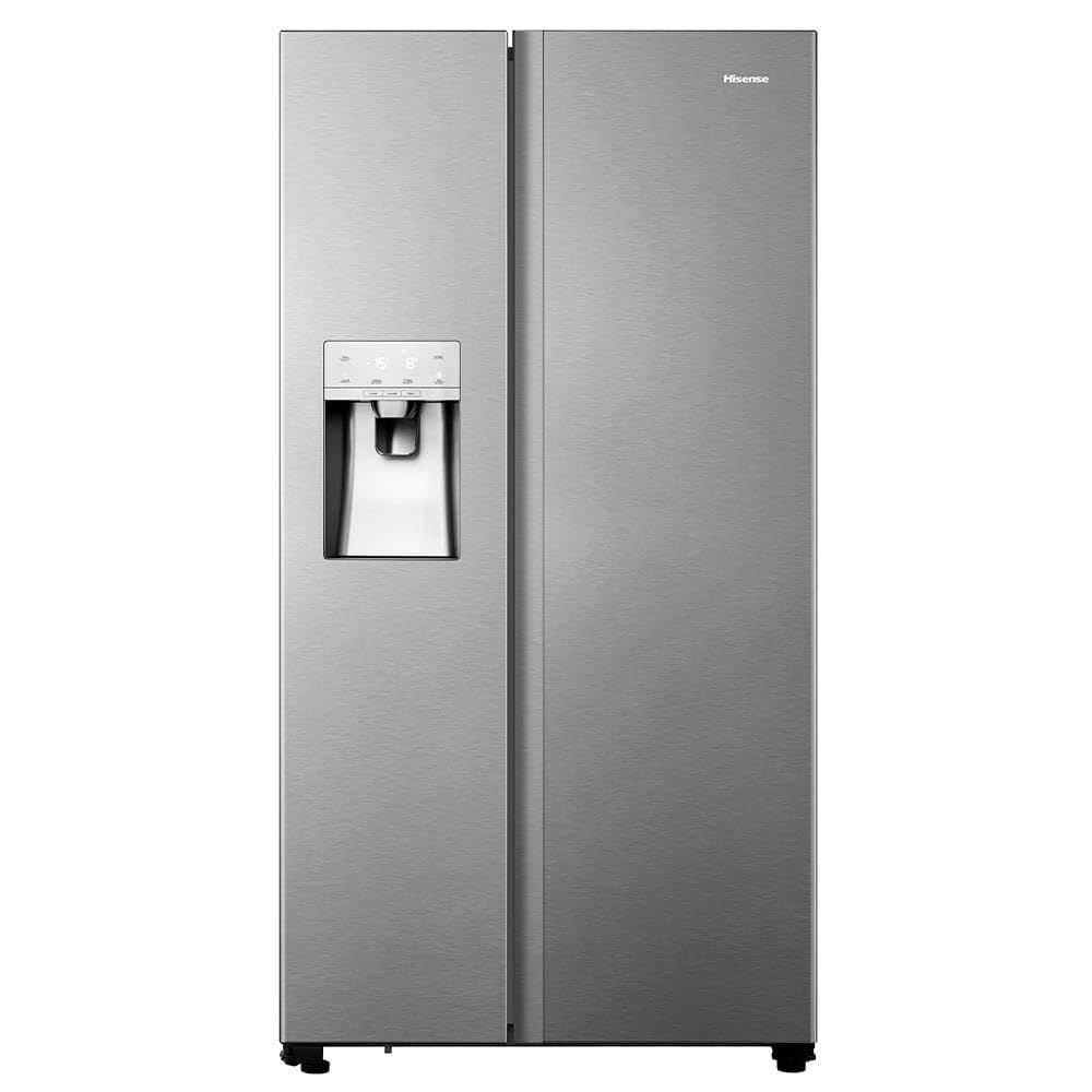 Refrigerador Side By Side Hisense de 02 Portas Frost Free com 533 Litros Inox Look - RS-69W1AIQI (220V, Volts)