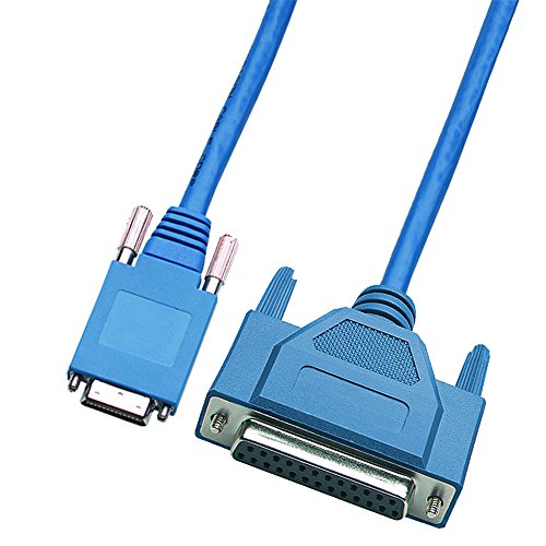 Shaxon CAB-SS-232MT-B, Cisco Cable, DB25 Male to Smart Serial 26 Pin Male, DCE Wiring, 10 Feet - Blue