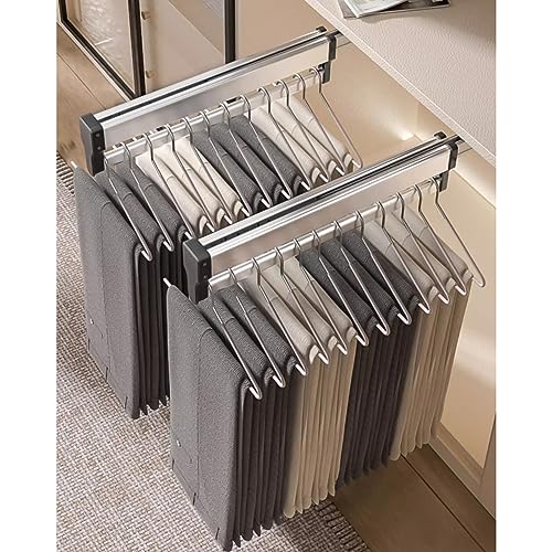 Appendiabiti estensibile estraibile, asta regolabile da 30 a 60 cm, organizer salvaspazio per armadio o lavanderia, soluzione di archiviazione durevole e versatile