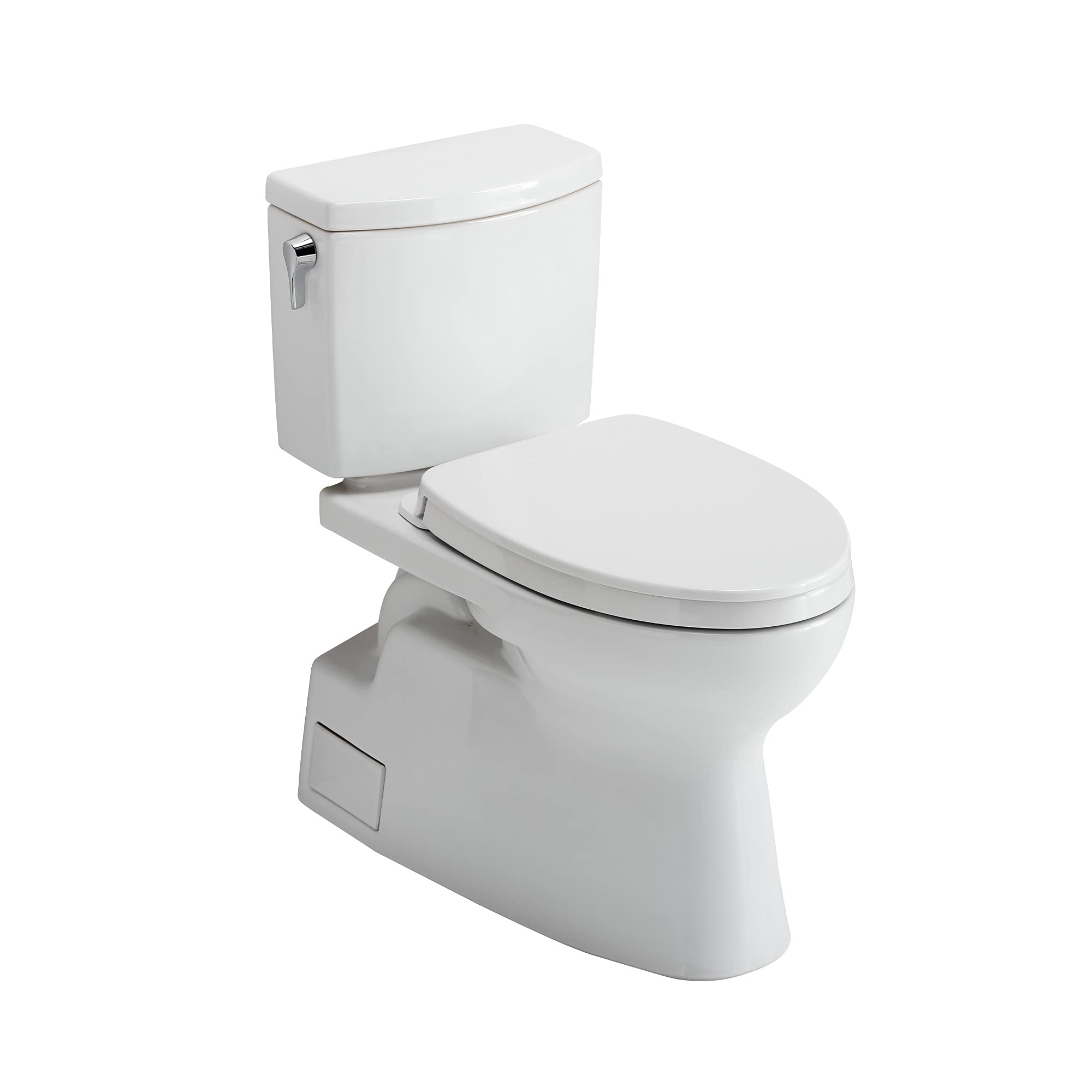 TOTO Vespin II 1G Two-Piece Elongated 1.0 GPF Universal Height Toilet with CEFIONTECT and SS124 SoftClose Seat, WASHLET+ Ready, Cotton White - MS474124CUFG#01