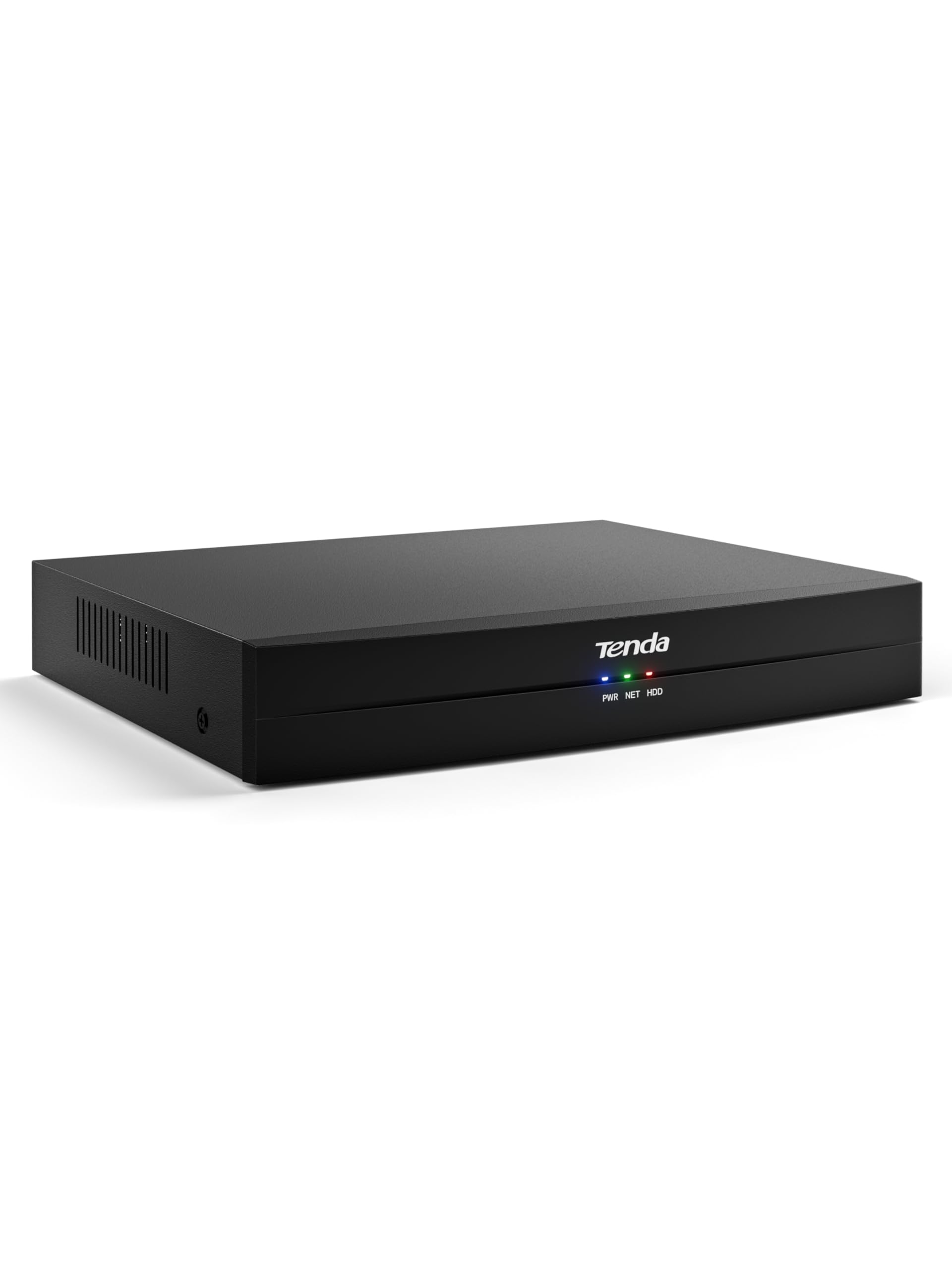 Tenda TN3108-8P NVR Système de Surveillance 4K, Enregistreur 8CH PoE, Transmission 250m, H.265+, Plug and Play, Disque Dur (jusqu‘à 10To)/Stockage Cloud, Protection Foudre 4KV, App Contrôle à Distance