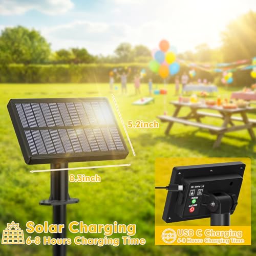 Solar-String-Lights-Outdoor-Garden - G40 45.9ft String Lights Outdoor Festoon - Remote Control 14M Garden Light Outside Solar Powered Waterproof Led - Patio Party Gazebo Weding - Image 3