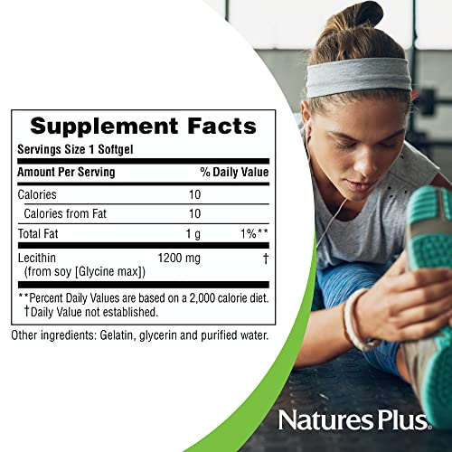 Natures Plus A4160 Lecithin, 1,200 Mg, 90 Softgels thumb #4