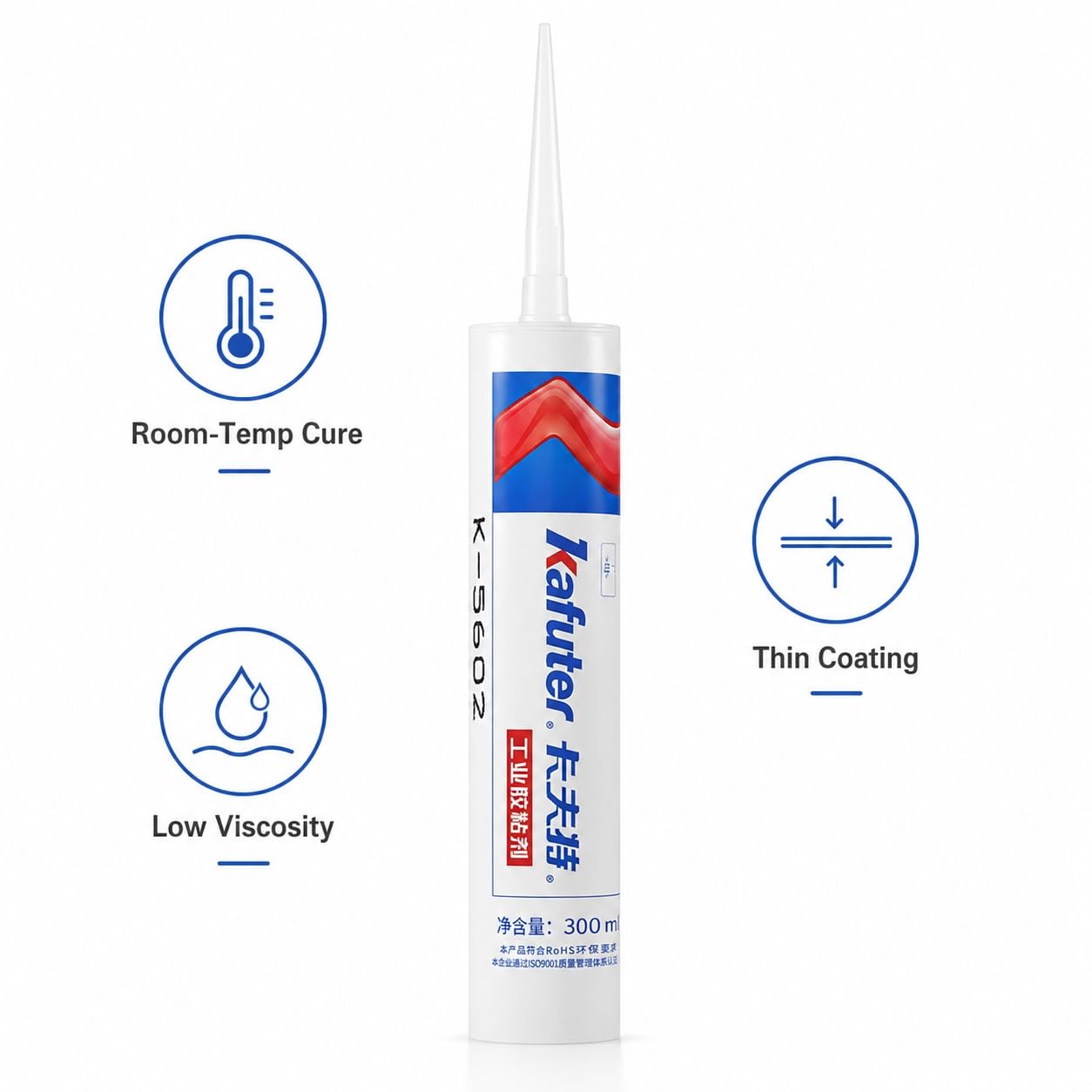 VIDOO 300ml Adhesivo Silicona Capa Fina Impermeable Resistente Al Clima