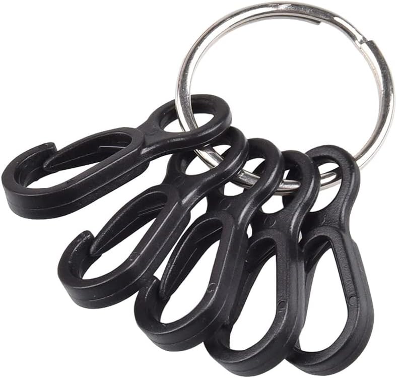 10pcs Plastic Snap Clip Hook Camping Carabiner Buckle Outdoor Tent Accessories Multifunction Snap Hook Camping Equipment Heavy Duty Plastic - Image 6