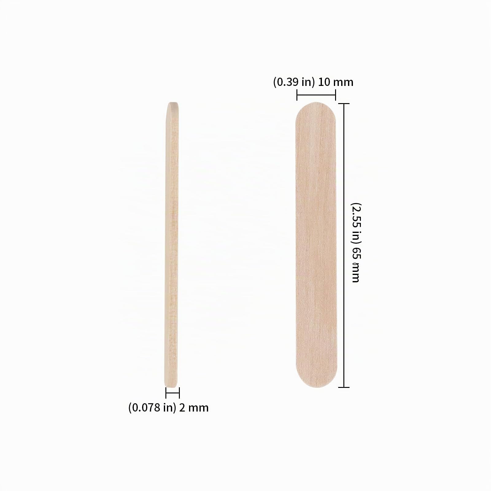 KEILEOHO 1000 bastoncini per lecca lecca in legno, bastoncini per ghiaccioli in legno, bastoncini per gelato, per artigianato, arte, fai da te, decorazione