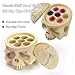 Rayyl Tattoo Ink Holder with 100Pcs Tattoo Ink Caps Large 15MM include 7 Holes Skull Head Stand Tattoo Pigment Holder Resin Ink Cup Caps Holder for Makeup Eyebrow Tattoo Ink Tool Tattoo Kit...