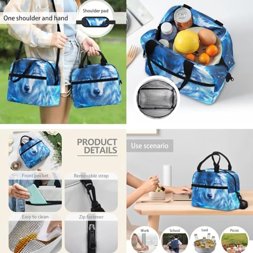 Kids Backpack Toddler Wolf Backpack for School Study Travel for Boys Pre-K Kindergarten Elementary Lightweight Book Bag Big Bookbag Kids 15" tall for Daycare4